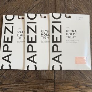 3 Pair Kids Capezio Ultra Hold Tights in Ballet Pink - Size Medium